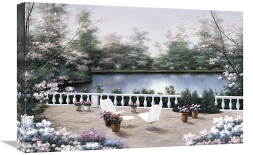 Global Gallery GCS-393958-1624-142 16 x 24 in. Terrace VIew Art Print 