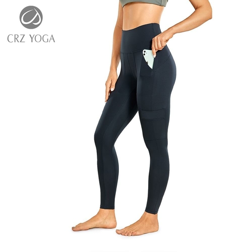 CRZ YOGA Women's Naked Feeling Soft Yoga Pants 25 Inches - Brushed