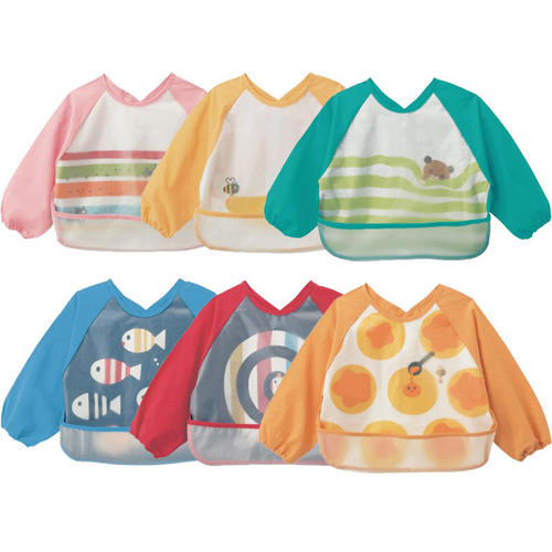 Baby Waterproof Bibs EVA Full Sleeve Children