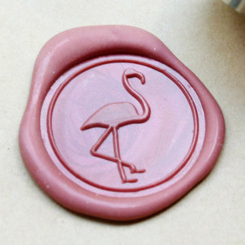 Flamingos / Crane Metal Stamp / Wedding Wax Seal Stamp 