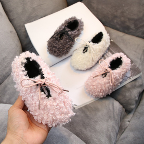 Children Kid Baby Girls Warm Flock Casual Shoes