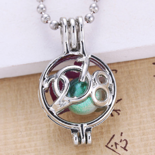 10PCS/Lot Pearls Cage Locket Necklaces Aroma