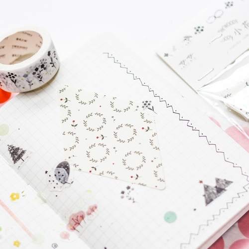 Cute Flower Clover Memo Pad Marker Word
