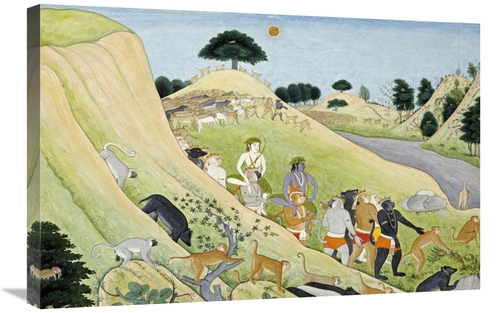 Global Gallery GCS-267377-30-142 30 in. Illustration to the Ramayana A