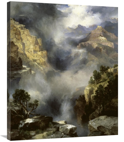 Global Gallery GCS-278769-36-142 36 in. Mist in the Canyon Art Print -