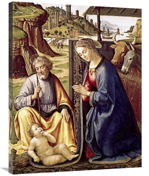 Global Gallery GCS-282379-36-142 36 in. The Birth of Christ Art Print 