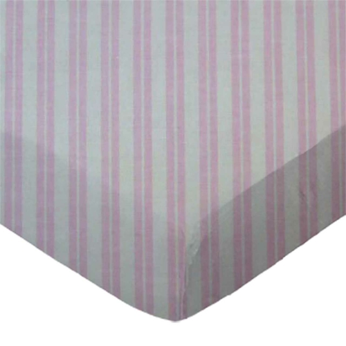 SheetWorld Fitted Changing Pad Cover Sheet - 100% Cotton Woven - Pink