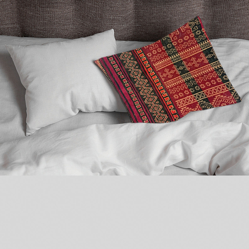 Baluchi Kilim Handwoven Old Brick Cushion Cover