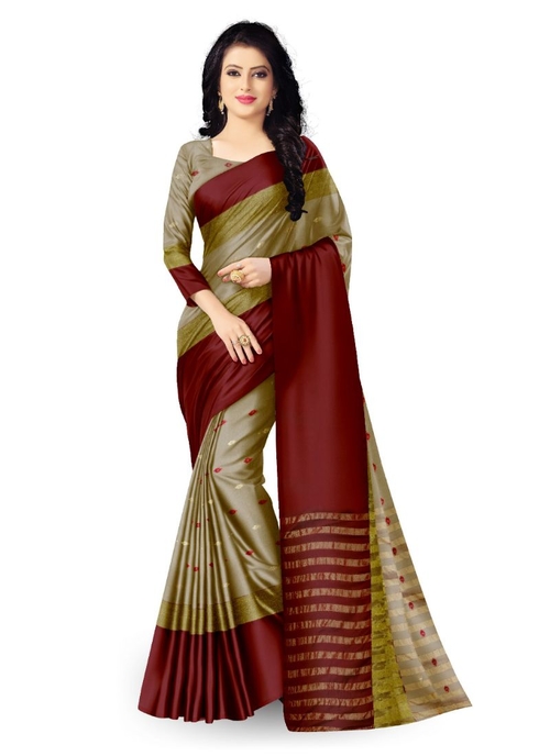 Generic Women's Handloom Cotton Soft Silk Saree