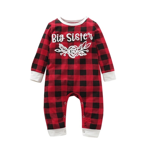 Pudcoco Autumn Newborn kids Baby Girl Red Plaid