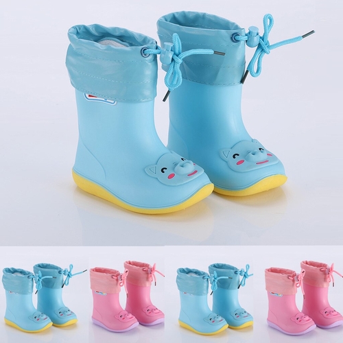 Toddler Infant Kids Baby Boys Girls PVC Rain Boots