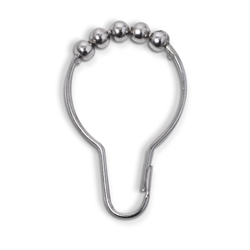 AJW UX171 Shower Curtain Hooks With Rollers