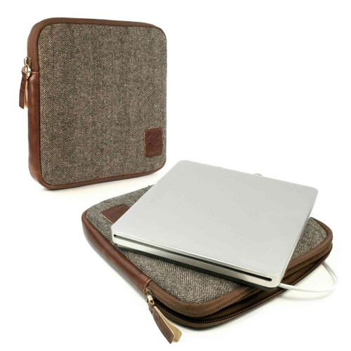 Tuff Luv J15-21 Herringbone Tweed Travel Case for Apple USB Superdrive