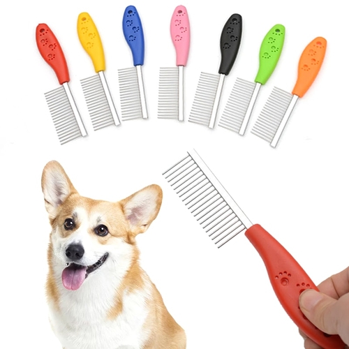 Stainless Steel Pin Brush Comb For Dogs Cats Clean