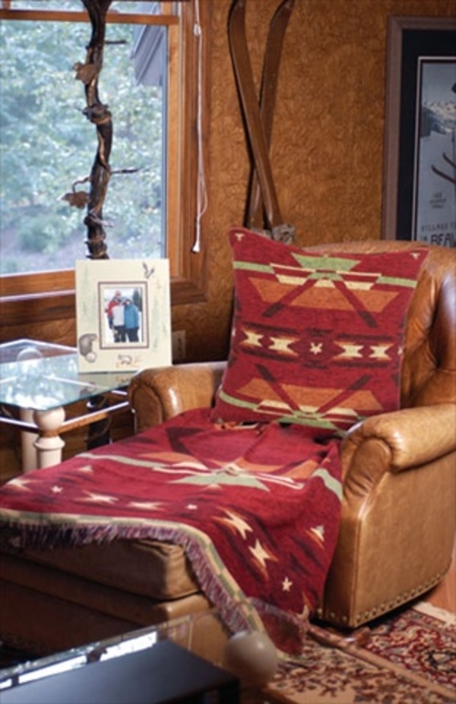 Manual Woodworkers and Weavers ATFLME Flame Tapestry Throw Blanket Fas