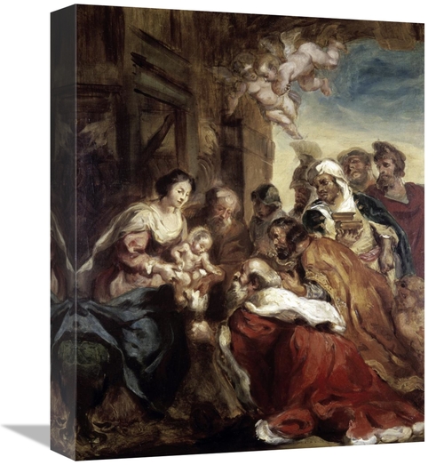 Global Gallery GCS-277357-16-142 16 in. Adoration of the Kings Art Pri