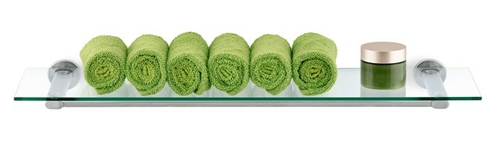 Blomus 68923 Glass Bathroom Shower Shelf, Matt