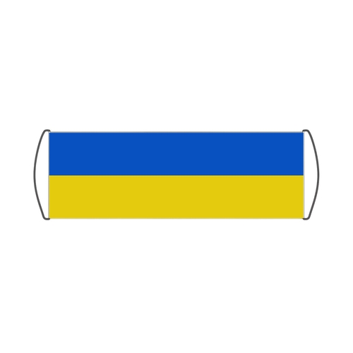 Bannière de défilement Drapeau de l'Ukraine