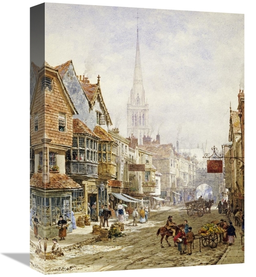 Global Gallery GCS-268448-16-142 16 in. The High Street, Salisbury