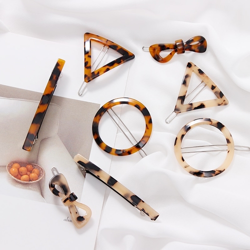 2019 New Women Acetate Leopard Print Round