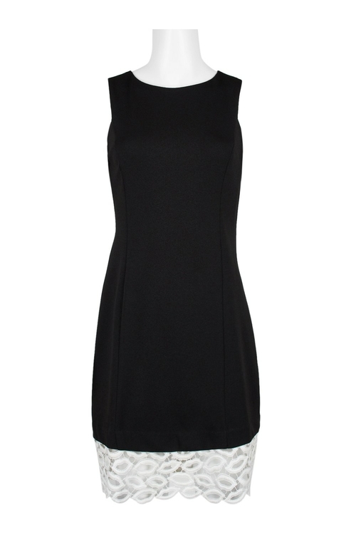 Betsey Johnson Boat Neck Sleeveless Zipper Back Dress