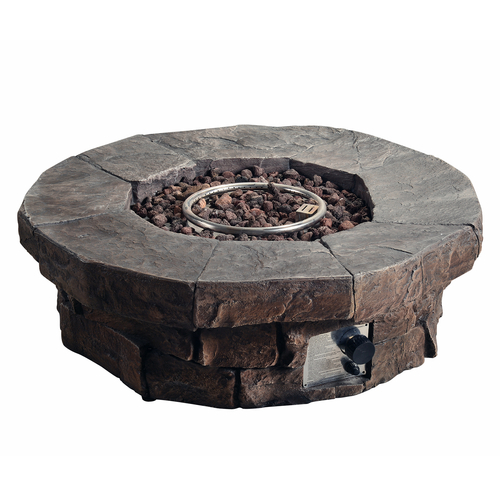 Teamson Home Garden Round Smokeless Gas Fire Pit