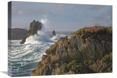 Global Gallery GCS-396682-1824-142 18 x 24 in. Pounding Waves & Rocky 