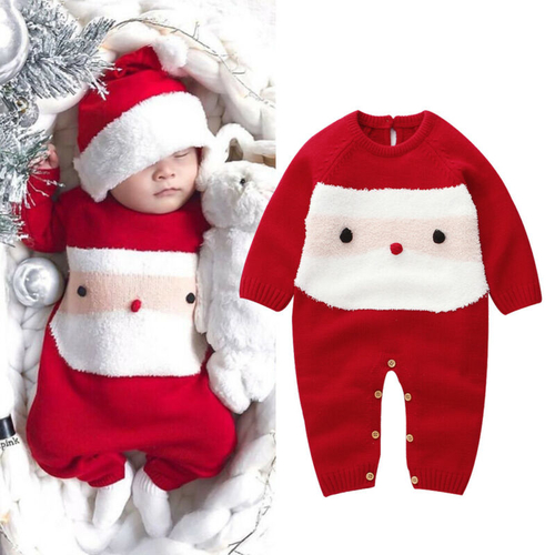 Infant Baby Boy Girl Christmas Knitting Wool