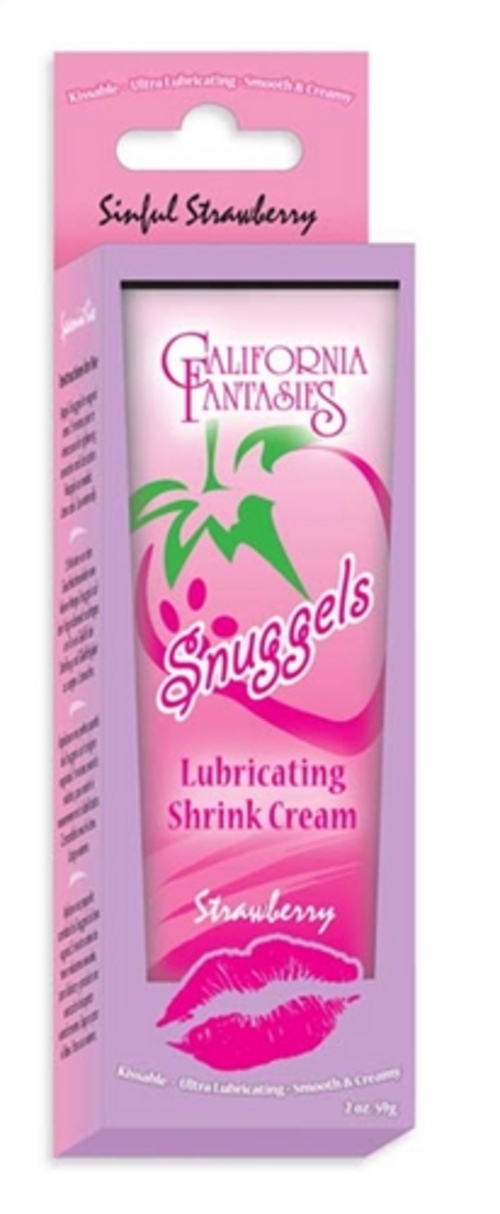 Snuggels - Lubricating Shrink Cream - Strawberry - 0.42 Oz. Tube -