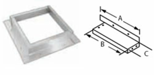 Dura Vent 46DVA-VSK 4 x 6 in. DirectVent Pro Vinyl Siding Standoff Kit