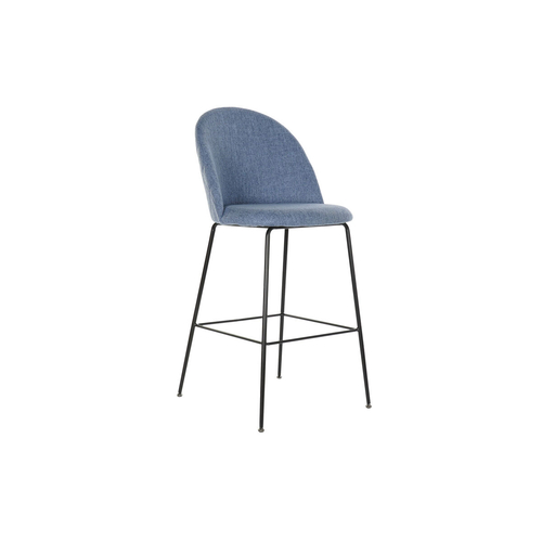 Stool DKD Home Decor Blue Polyester Metal (55 x 50 x 110 cm)