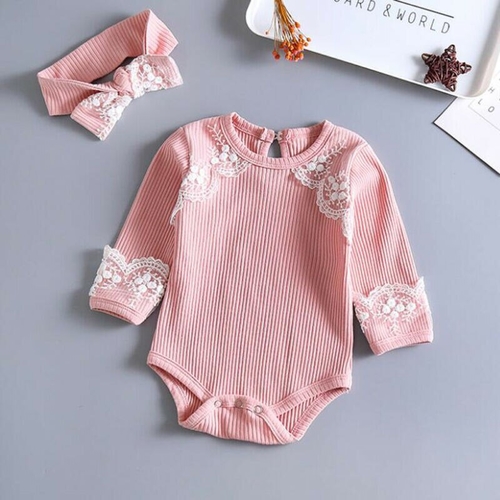 Pudcoco Autumn Cute Newborn Baby Kid Girls Lace
