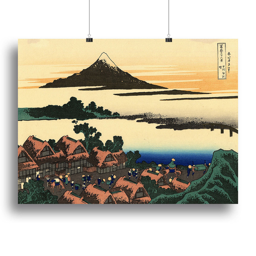 Dawn at Isawa in the Kai province by Hokusai Canvas Print or Poster