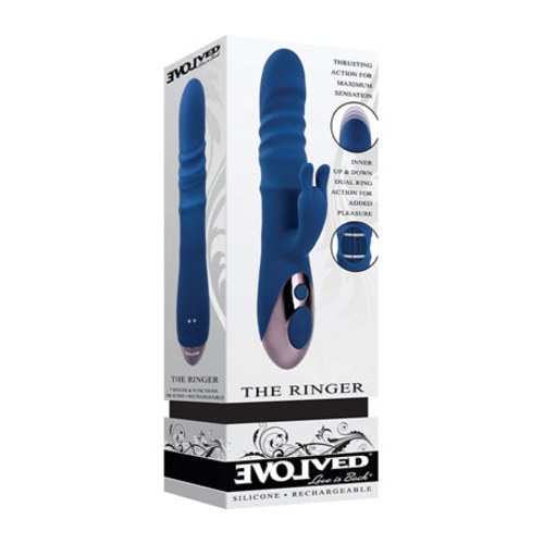 Evolved The Ringer Rechargeable Thrusting Silicone Rabbit Vibrator