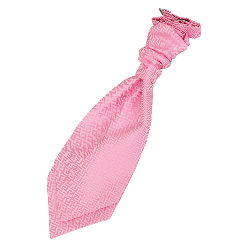 Greek Key Pre-Tied Ruche Cravat - Boys - Baby Pink