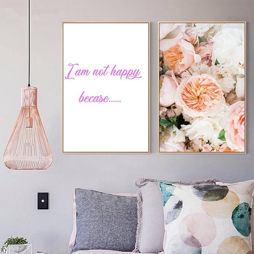 Modern Canvas Painting Flower Wall Art Pictures