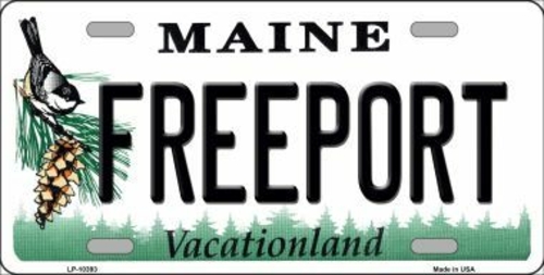 Smart Blonde LP-10393 Freeport Maine Background Metal Novelty License 