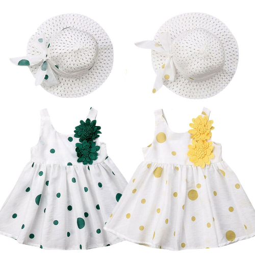 2019 Cute Toddler Baby Girl Polka Dots Summer