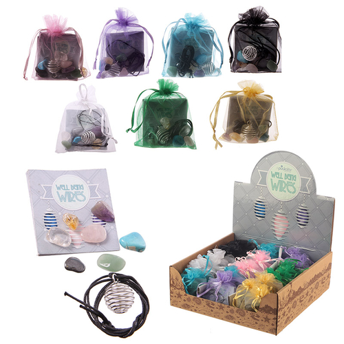 Gemstone Necklace Kit with Assorted Stones