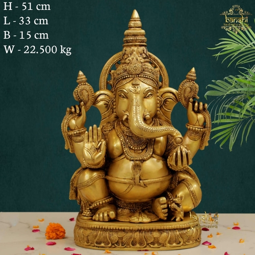 20" BRASS GANESHA (BRT-493)