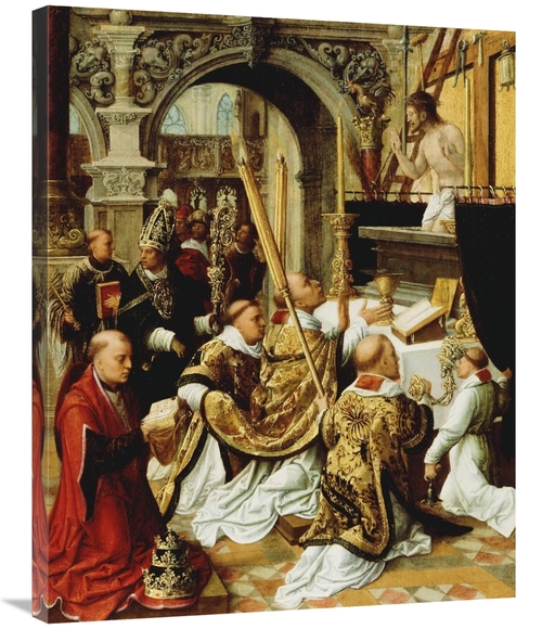 Global Gallery GCS-456783-2835-142 28 x 35 in. The Mass of Saint Grego