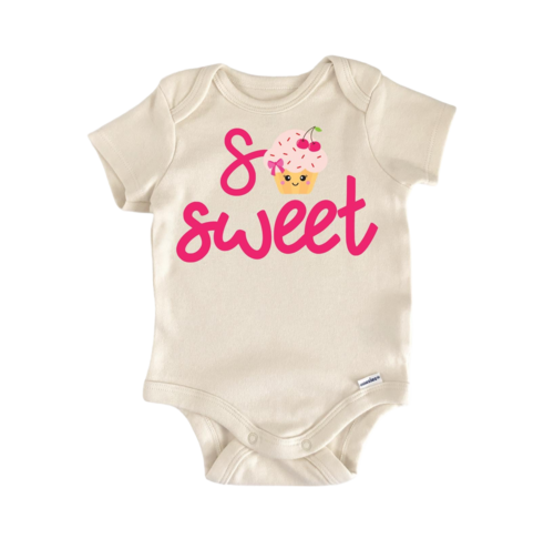 Main Cupcake So Sweet - Baby Boy Girl Clothes Infant Bodysuit Funny Cute image