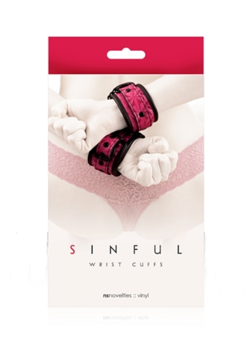 Sinful Wrist Cuffs - Pink