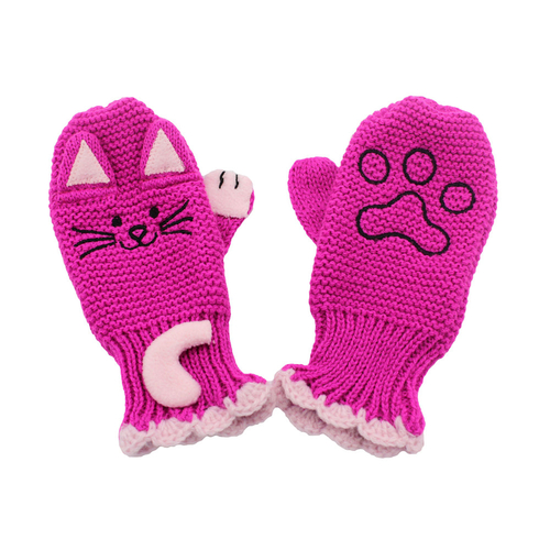 Aeris Lucky Cat Knit Mittens