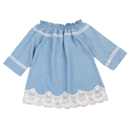 Lovely Kids Baby Princess Girls Lace Off Shoulder