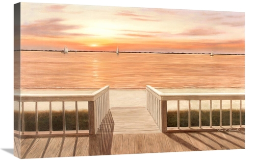 Global Gallery GCS-393972-2030-142 20 x 30 in. Sunset Deck Art Print -