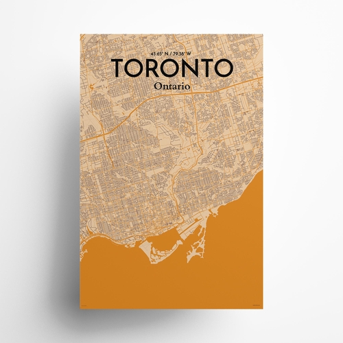 Toronto City Map Poster