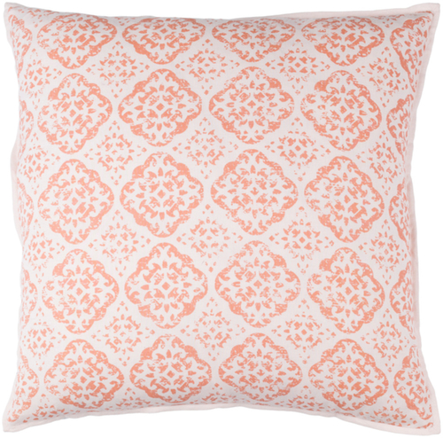 Surya DOR001-1818D DOrsay Throw Pillow - Blush & Bright Pink - 18 x 18