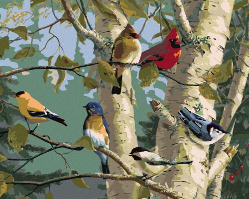 Zuty - Paint by Numbers â€“ SONGBIRDS AND A BIRCH TREE (JAMES