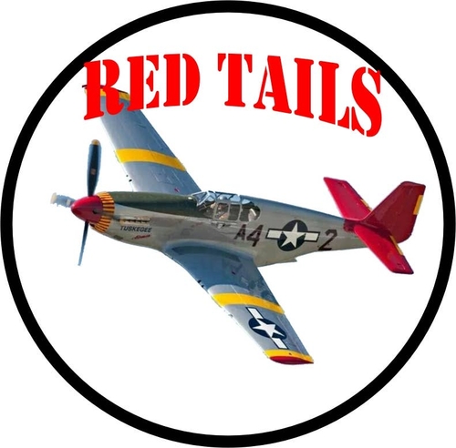 3 Inch Cloth Patch Red Tails